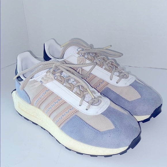 Adidas Women's Retropy E5 Aluminum Silver and Violet Sneakers Size 8 - Picture 3 of 15